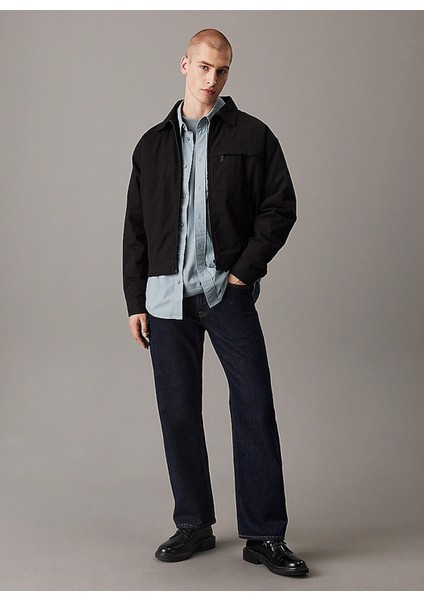 Standart Siyah Erkek Ceket J30J326713BEH Zıp Jacket
