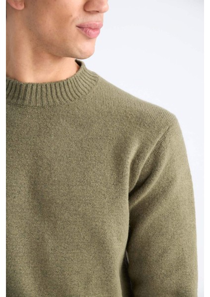 Relax Fit Bisiklet Yaka Triko Kazak E8390AX24CW indirimleri