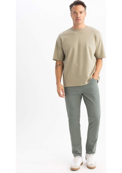 Yazlık Gabardin Chino Kanvas Pantolon Slim Fit Dar Kesim Dar Paça Cepli B2089AX25SP modelleri