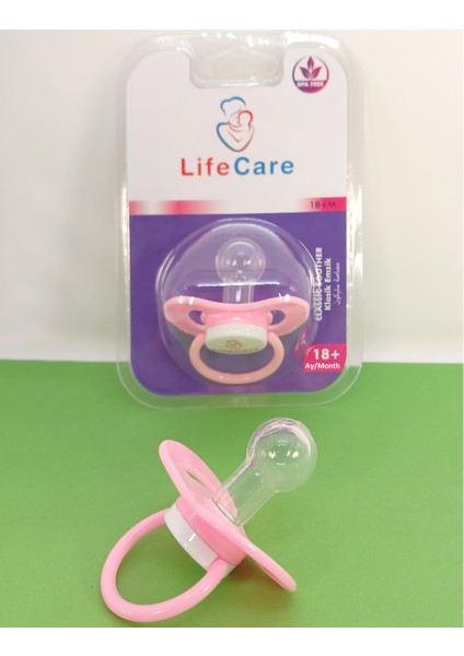 Yuvarlak Uçlu Klasik Emzik 3 Numara 18+ Ay Pembe