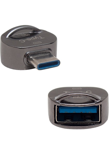 Type-C To USB Otg Çevirici (Altı Oval) (4886)
