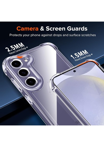 Samsung Galaxy S24 Plus Kılıf Köşe Korumalı Darbeye Dayanıklı Antişok Şeffaf Silikon Kapak indirimleri