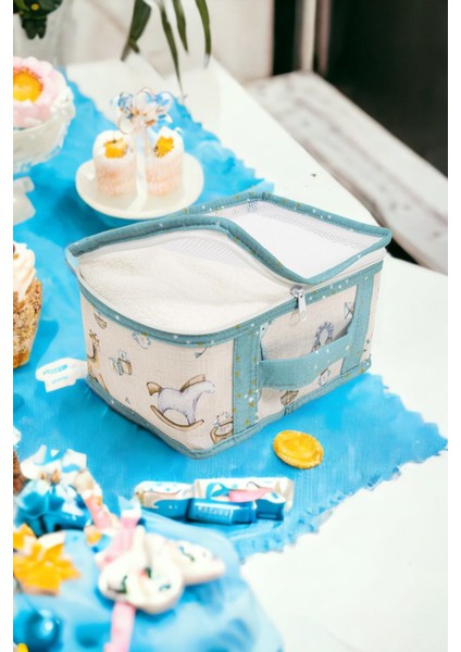 Tekno Trust Anne Bebek 6'lı Seyahat Seti, Bavul Organizer, Bebek Odası Düzenleyici, Mavi Renk modelleri