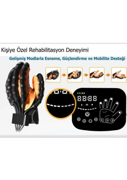 EL Rehabilitasyon Robotu - EL Robotik Fizik Tedavi Cihazı – Otomatik ve Gelişmiş EL Robotik Fizik Tedavi Cihazı Sol El S Beden