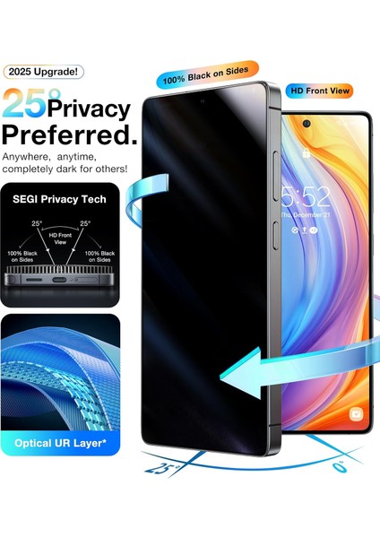 Samsung Galaxy S25 Ultra Ekran Koruyucu Hayalet Cam Aktif Parmak Izi Okuyuculu Keephone Guard
