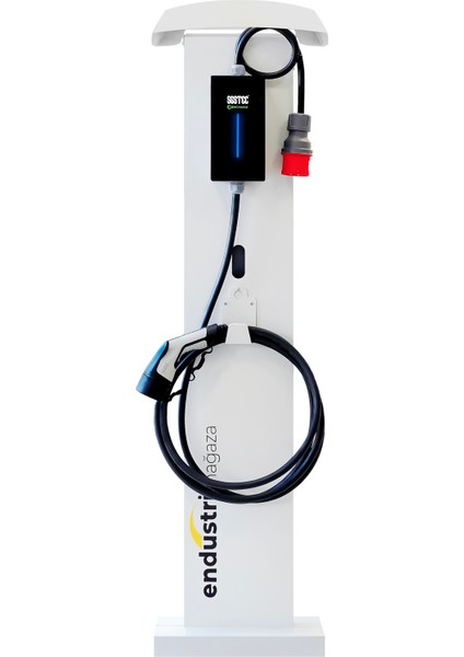 Ac Elektrikli Araç Şarj Cihazı Şapkalı Montaj Ayağı
