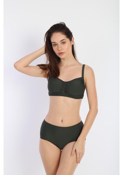 Kadın Ince Askılı Ayarlanabilir Bikini 7277 Haki modelleri