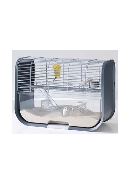 Lugano Gerbil Kafesi Silver Anthracite
