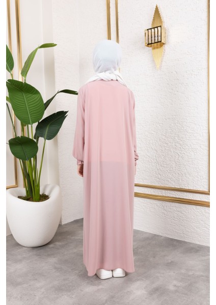 Robalı Pileli Çocuk Ferace & Pudra fırsatları