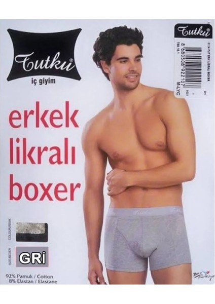 Erkek Likralı Elastan Boxer 2'li Paket