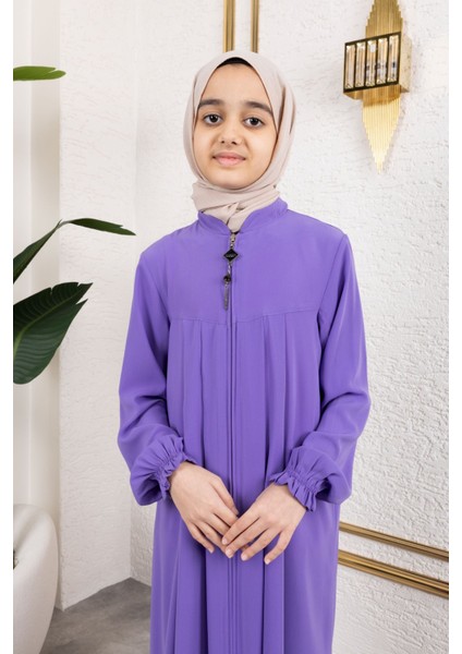 Robalı Pileli Çocuk Ferace & Mor modelleri