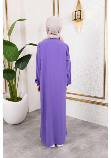 Robalı Pileli Çocuk Ferace & Mor indirimleri