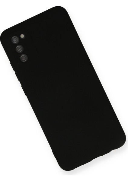 Samsung Galaxy A03S Kılıf Nano Içi Kadife Silikon - Siyah 11