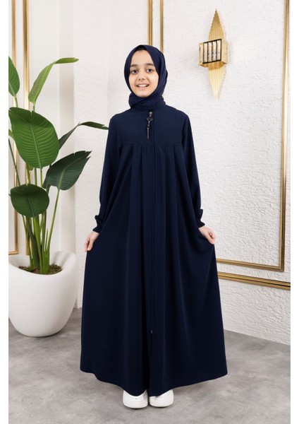 Robalı Pileli Çocuk Ferace & Lacivert fırsatları