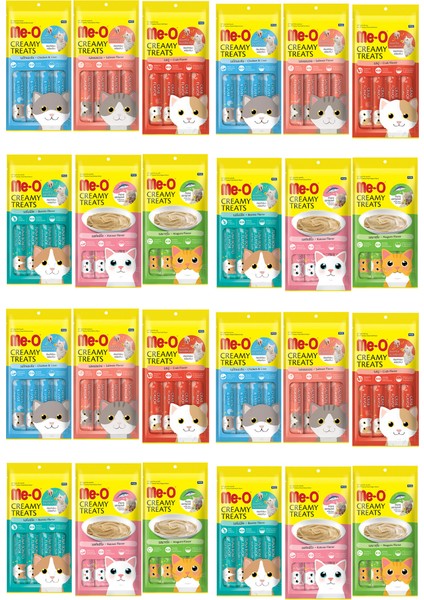 Me-O Karma Paket (4x15 gr) Ek Besin ve Kedi Ödülü - 24 Adet