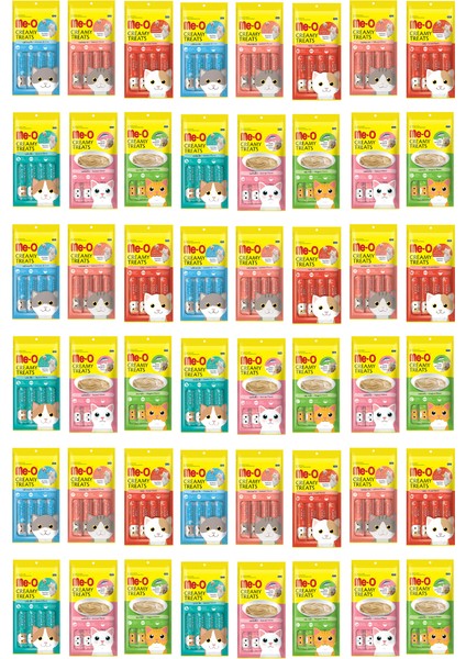 Me-O Karma Paket (4x15 gr) Ek Besin ve Kedi Ödülü - 48 Adet