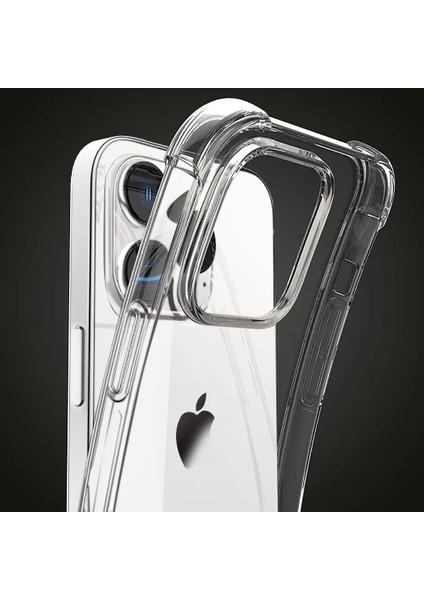 Apple iPhone 15 Pro Kılıf Köşe Korumalı Darbeye Dayanıklı Antişok Şeffaf Silikon Pc Kapak fiyatları