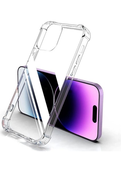 Apple iPhone 14 Pro Max Kılıf Köşe Korumalı Darbeye Dayanıklı Antişok Şeffaf Silikon Pc Kapak fiyatları