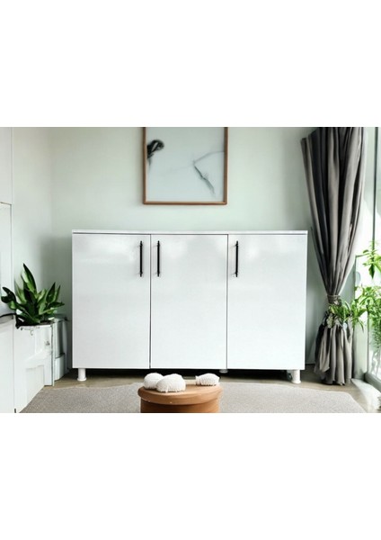 Çok Amaçlı Dolap, Mutfak Dolabı, Kiler Dolabı, Banyo Dolabı, Kahve Köşesi 120 x 45 x 85 cm