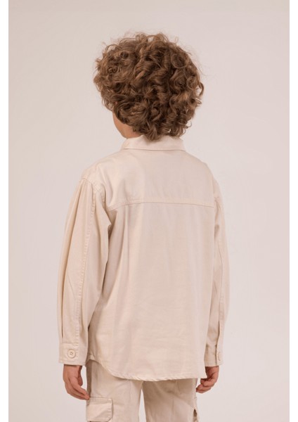 Günlük ve Özel Anlar Için Şık Pamuklu Gabardin Erkek Çocuk Gömlek Ceket fiyatları