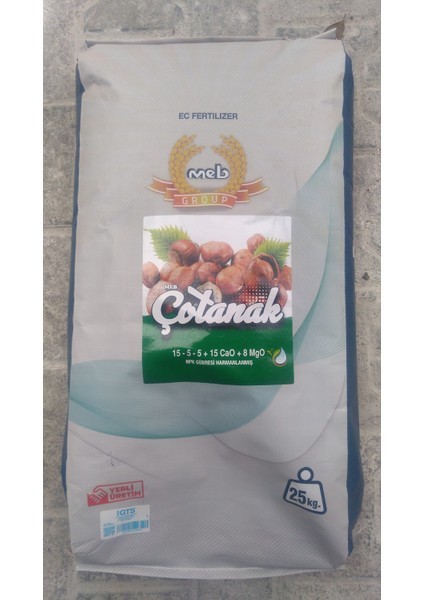MEB Çotanak Gübre 25 kg (15-5-5 + 15 Cao + 8 MgO İçerir)