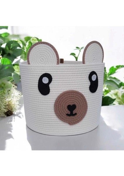 Oyuncak Sepeti Büyük Boy Panda Oyuncak Sepeti Pamuk Organik Sepet fiyatları