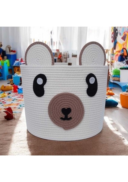 Oyuncak Sepeti Büyük Boy Panda Oyuncak Sepeti Pamuk Organik Sepet modelleri
