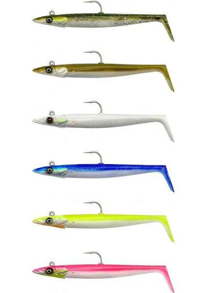 Sandeel V2 14 cm 33 gr 2+1 Green Silver