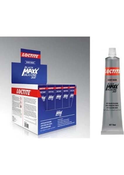 Black Maxx Silikon 300 Tb 70 ml Isıya Dayanıklı Siyah Sıvı Conta x2 Adet