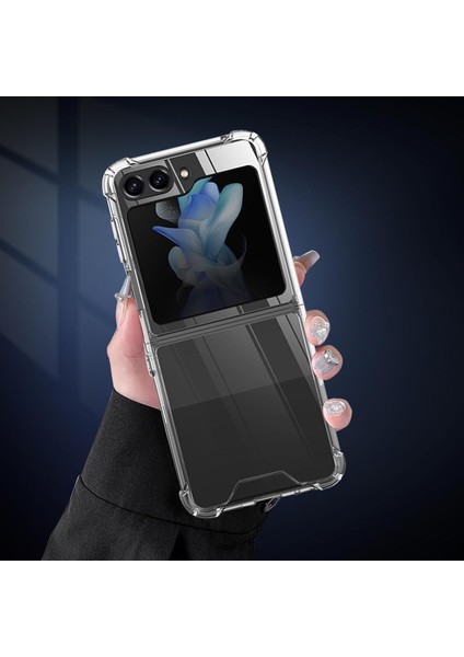 Samsung Galaxy Z Flip 5 Kılıf Köşe Korumalı Darbeye Dayanıklı Antişok Şeffaf Silikon Kapak fiyatları
