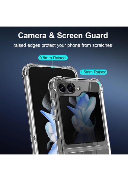 Samsung Galaxy Z Flip 5 Kılıf Köşe Korumalı Darbeye Dayanıklı Antişok Şeffaf Silikon Kapak fırsatları