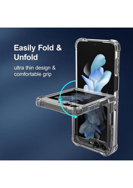 Samsung Galaxy Z Flip 5 Kılıf Köşe Korumalı Darbeye Dayanıklı Antişok Şeffaf Silikon Kapak indirimleri
