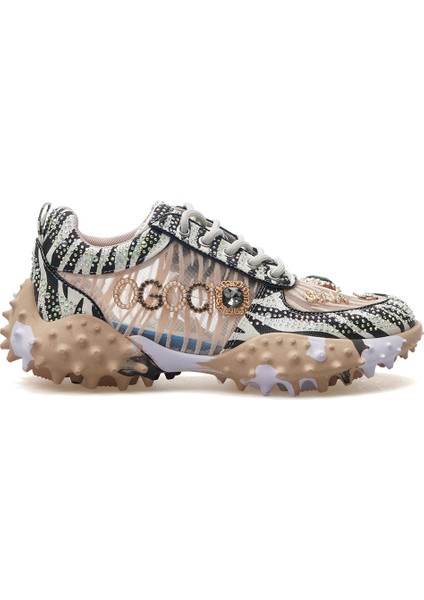 Kadın Taş Detaylı Sneaker Günlük Ayakkabı 25Y 25Y338 Z