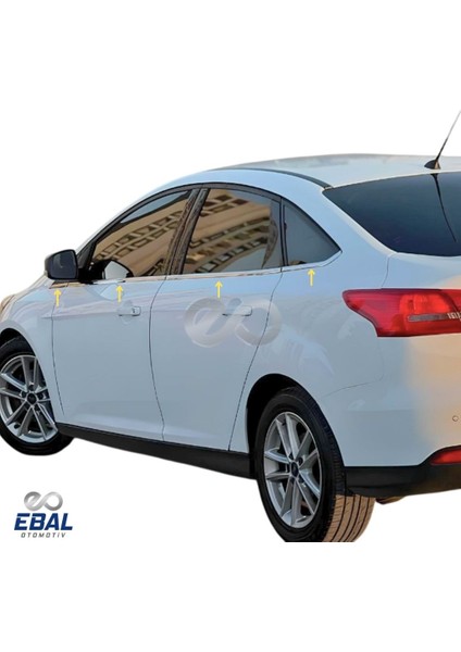 Focus 3 Sedan Krom Cam Çıtası 8 Parça 2010-2018 Arası Paslanmaz Çelik fiyatları