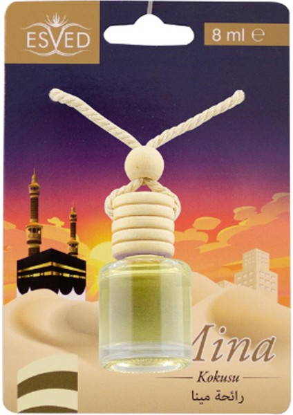 Mina Kokusu 8 ml Araba Kokusu Cam Şişe
