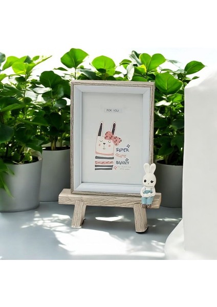 Karikatür Temalı Ahşap Fotoğraf Çerçevesi Çocuk Bebek Aile modelleri