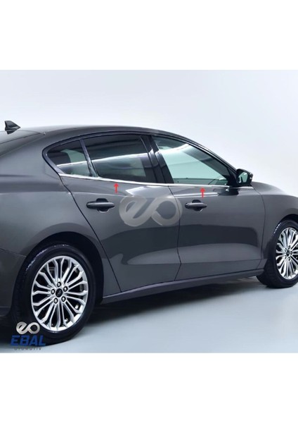 Ford Focus 4 Hb-Sedan Krom Cam Çıtası 4 Parça 2018 ve Üzeri P.çelik modelleri