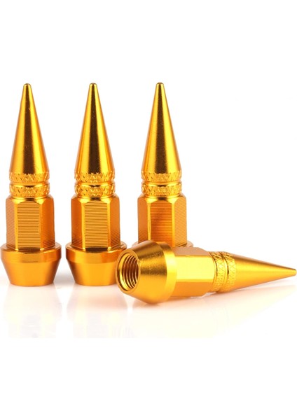 Alüminyum Sivri Sibop Kapağı Gold 4\'lü 45MM