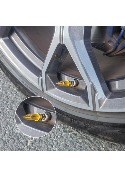 Alüminyum Sivri Sibop Kapağı Gold 4\'lü 45MM fırsatları