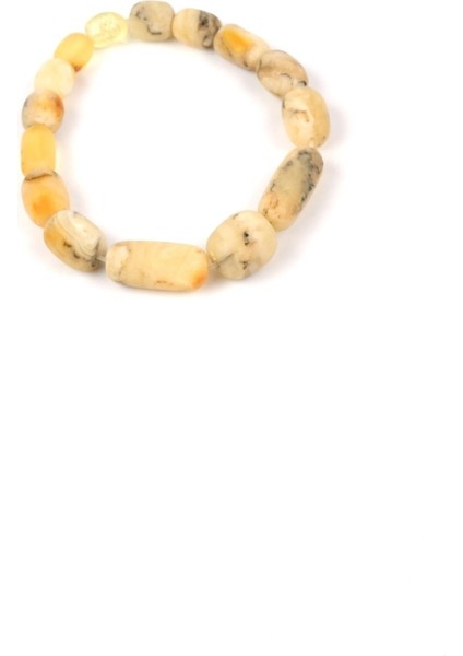 Ukrayna Kaya Damla Kehribar Beyaz Mat Bileklik 8.7 Gram fiyatları