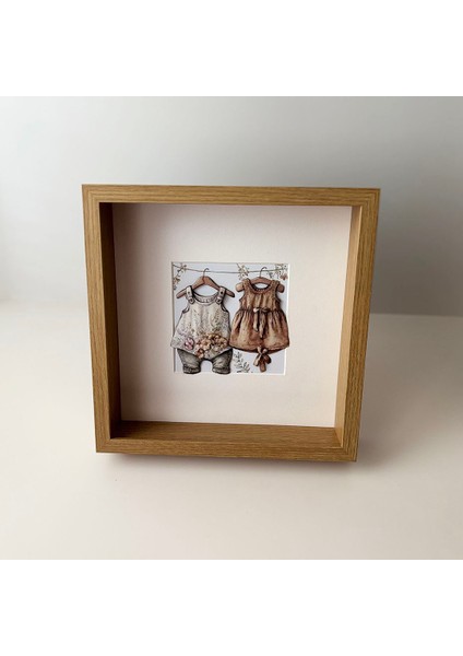 3D El Yapımı Ahşap Bebek Çerçevesi / Boho Bebek Elbiselerim 4