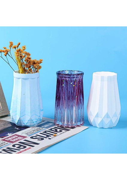 Epoksi Reçine Silikon Kalıp Vazo Kalıbı Beton Taş Tozu Vazo Mumluk Kalıbı 10.5x5.9 cm fiyatları