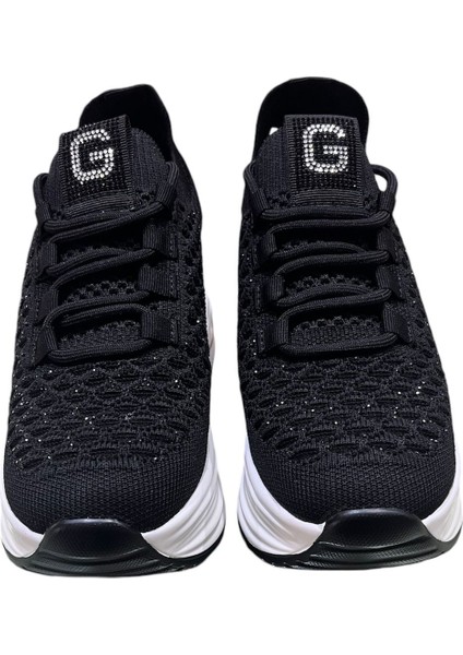 24K 300-3 Dolgu Topuklu Taşlı Bayan Spor Ayakkabı fiyatları