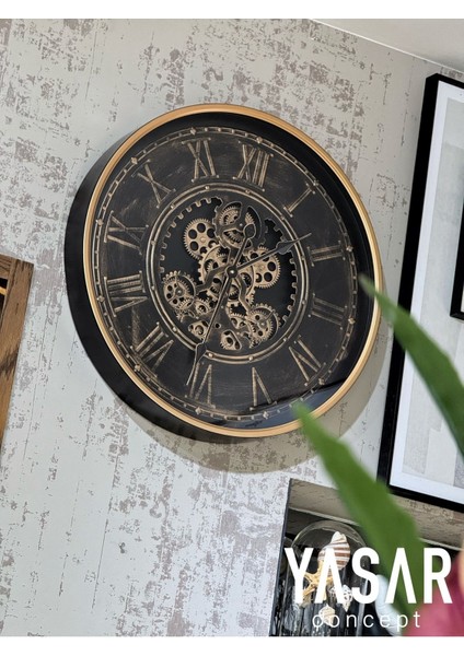 Rotex Metal Çarklı Duvar Saati