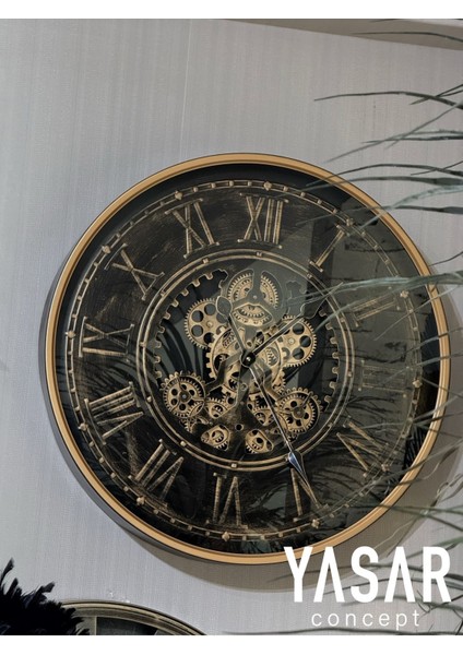 Rotex Metal Çarklı Duvar Saati