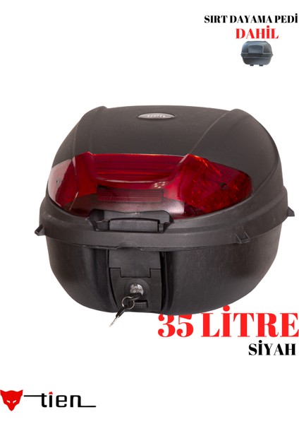 35 Litre Motosiklet Çantası- Sırt Dayama Pedi Dahil