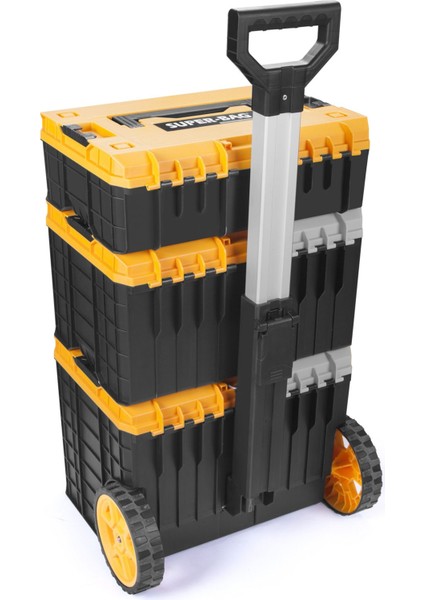 Master Case Tekerlekli 3’lü Set Büyük Tekerlekli Teknisyen Takım Çantası S-M-L modelleri