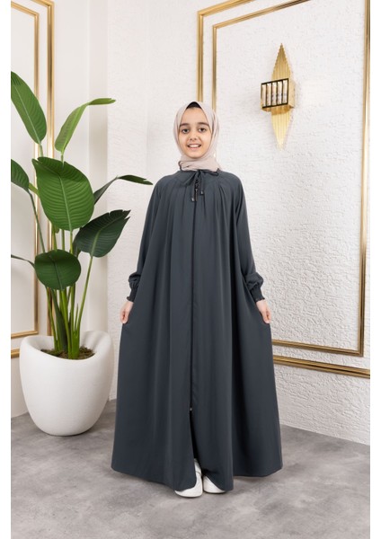 Bağcıklı Pileli Çocuk Ferace & Füme fırsatları