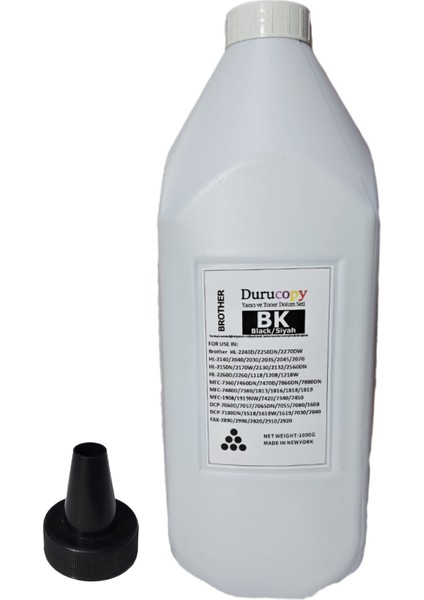 Durucopy Rıcoh MP301 Toner Tozu 1000GR 1kg Kartuş Dolum Seti Uyumlu