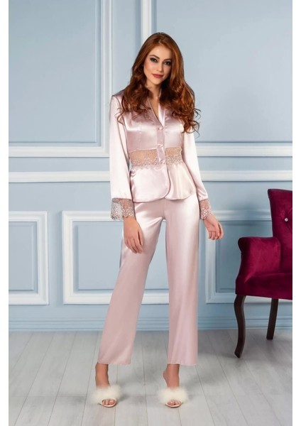 Pierre Cardin 6040 Kısa Gecelikli 6'lı Ipek Set
